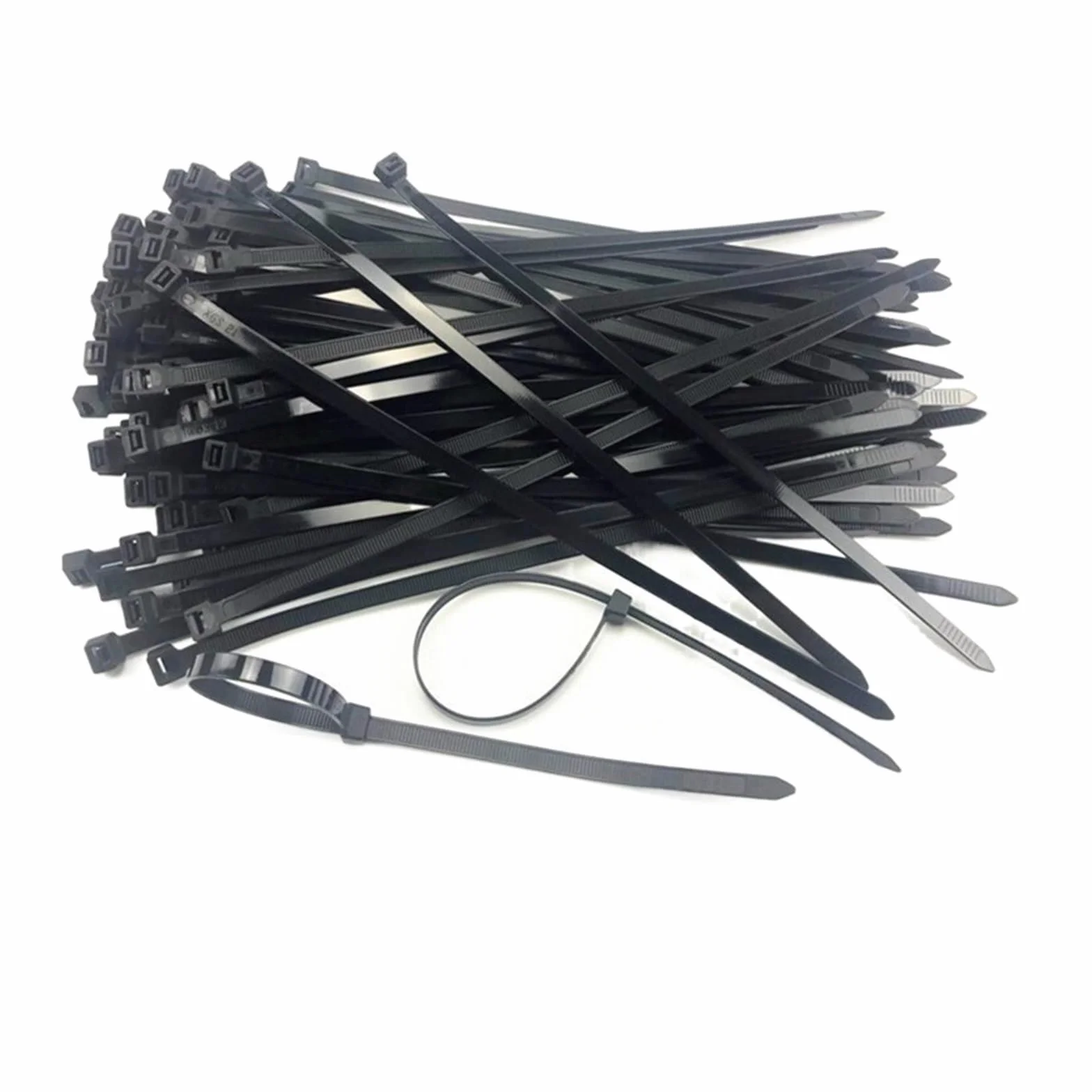 Zestaw 100 pierścieni mocujących do kabli z tworzywa sztucznego i nylonu samozaciskającego(3x150mm)