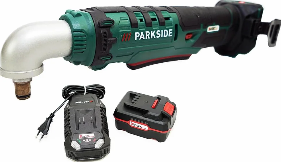 Akumulator litowo-jonowy 20 V 4 Ah w zestawie Parkside Bundle z ładowarką 2,4 A i akumulatorem 20 V PAWS 20 A1 1/2 cala 76 Nm