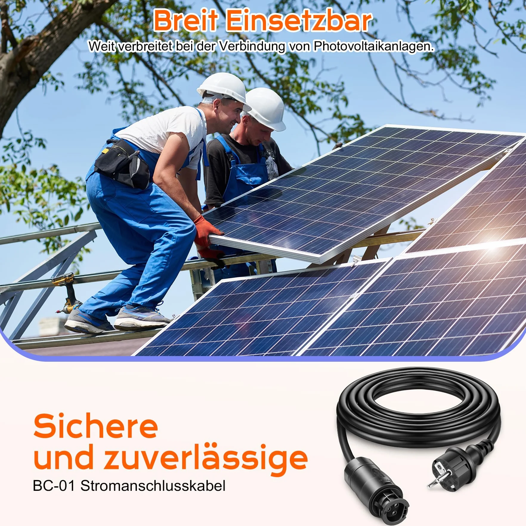 BC-01 kabel 3 m, gniazdo BC01 z wtyczką Schuko, kabel przyłączeniowy, elektrownia balkonowa, kabel przyłączeniowy Betteri BC-01 do kuchenki mikrofalowej Envertech, TSUN, NEP, Hoymiles (HM