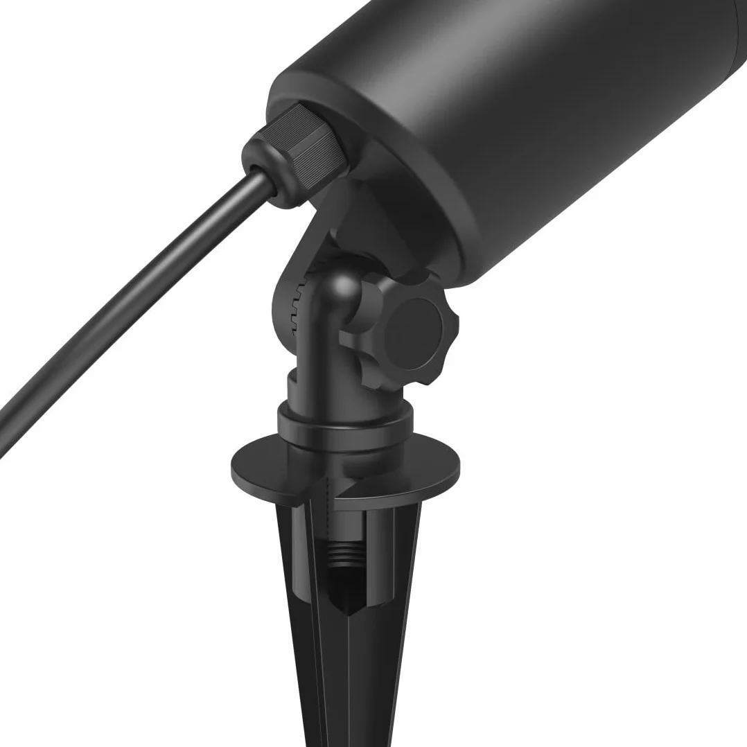Hama lampa ogrodowa Wi-Fi (WiFi, WLAN, kolory RGB, wodoodporna, inteligentne oświetlenie, multi colour, ciepła biel, 7 W, 450 lumenów, IP65) czarna