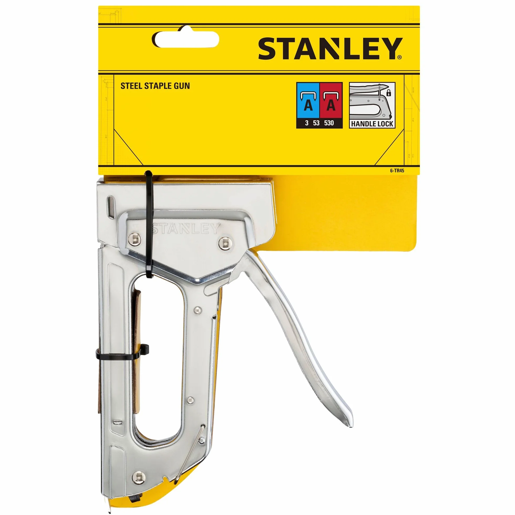 Stanley 6-TR45 TR45 zszywacz, srebrny
