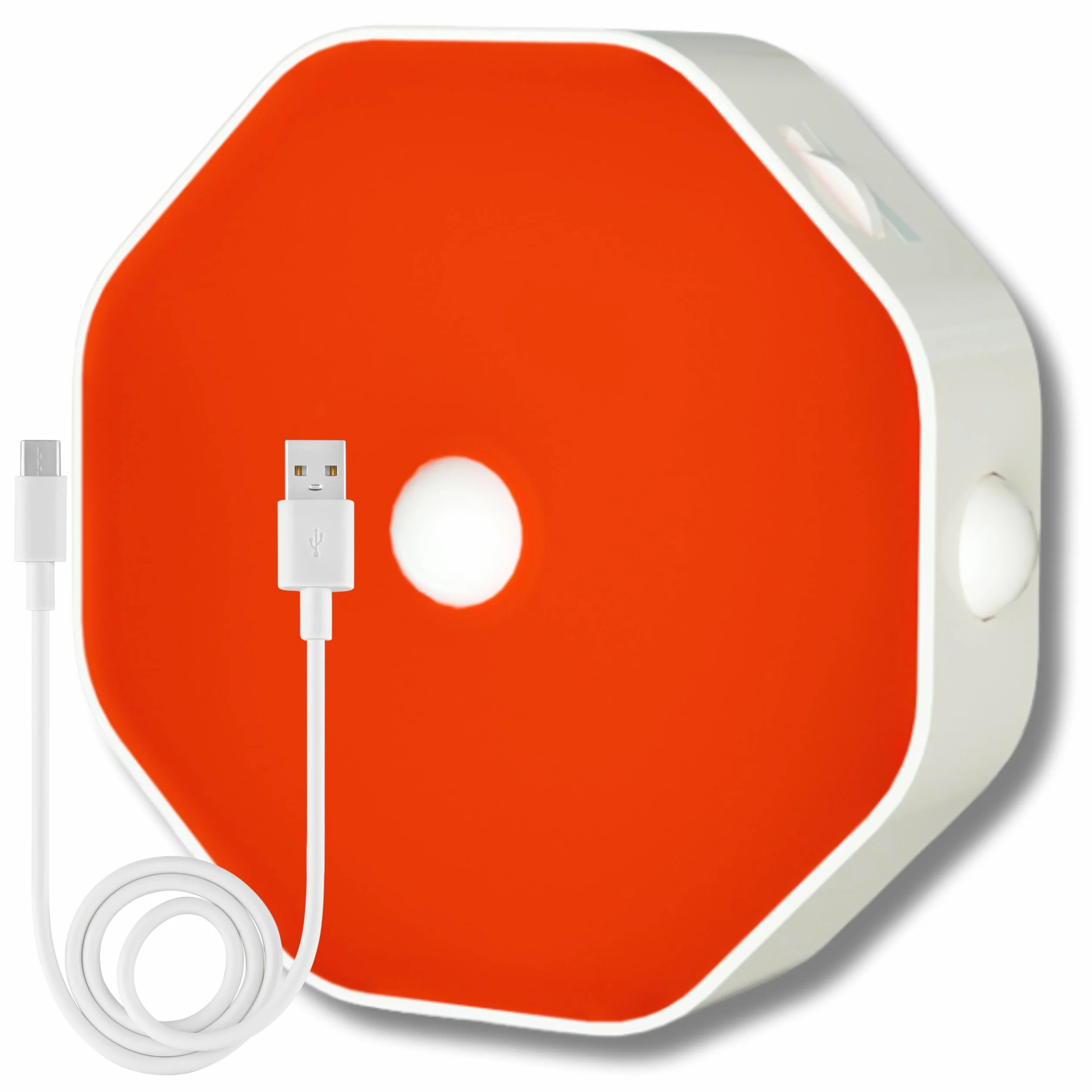 Toys4Boys Czerwona lampka nocna z czujnikiem ruchu, magnetyczna lampa LED, idealna jako lampka do czytania z baterią 1000 mAh, ładowalna przez USB-C, możliwość ściemniania, do pokoju dziecięcego lub