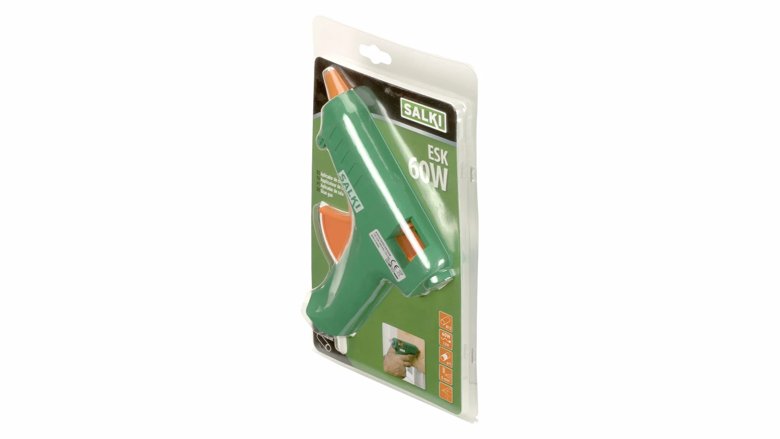 Salki Pistolet do tapet silikonowy na gorąco, 240 V, 8500360 60 W, 240 V
