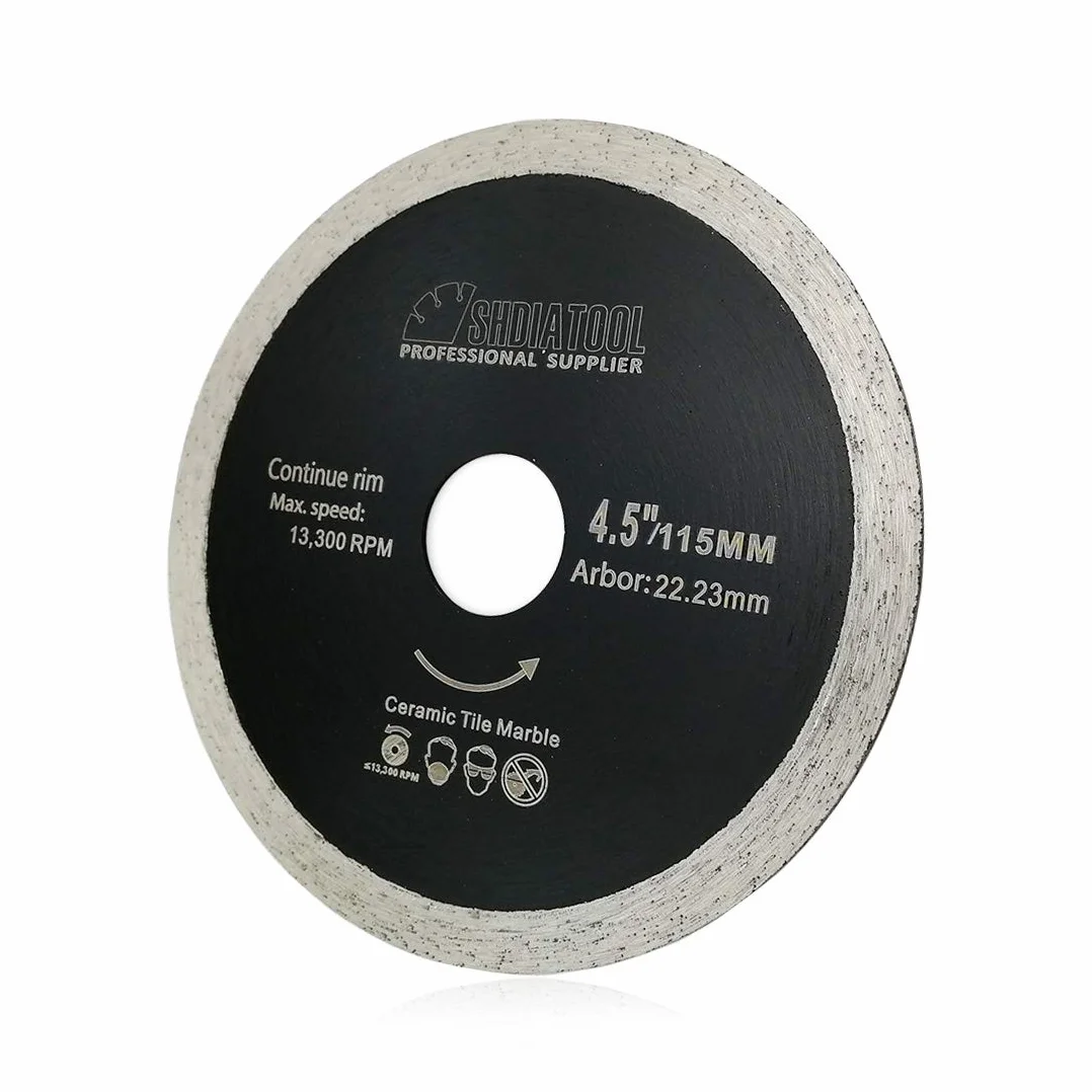SHDIATOOL Brzeszczot do piły diamentowej 10 szt. 115 x 22,23 mm cienka tarcza do cięcia krawędzi płytek ceramicznych