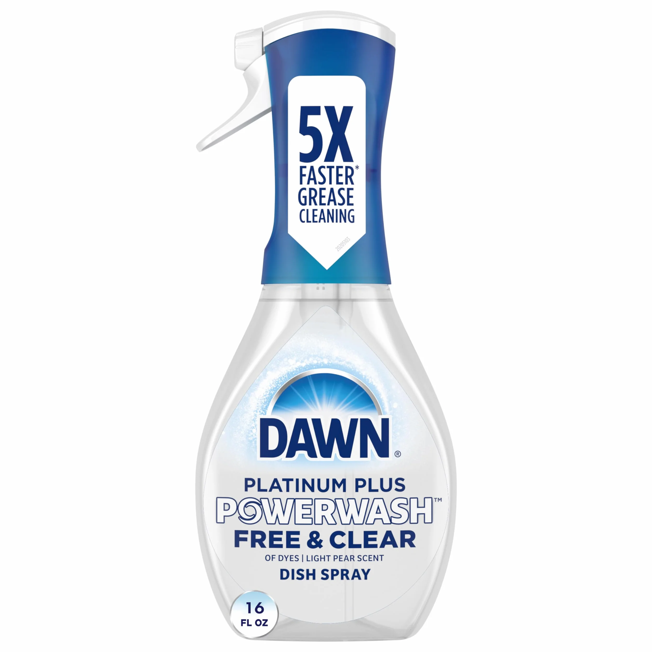 Ultra Free & Clear Powerwash Dish Spray Soap, Pear Scent, 16-oz. - 65732