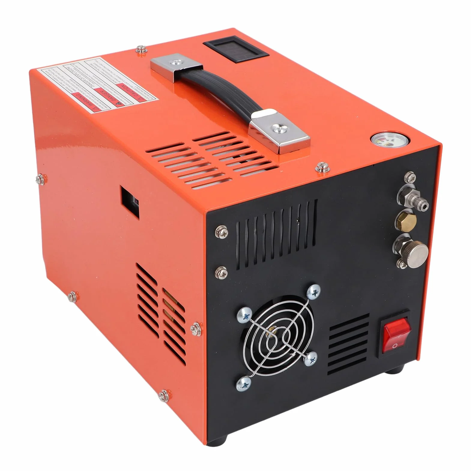 SEAFRONT Sprężarka Powietrza PCP 4500PSI Pod Wysokim Ciśnieniem Pompa Powietrza z Wyświetlaczem Temperatury w Czasie Rzeczywistym Wbudowane w (Wtyczka UE 220V)