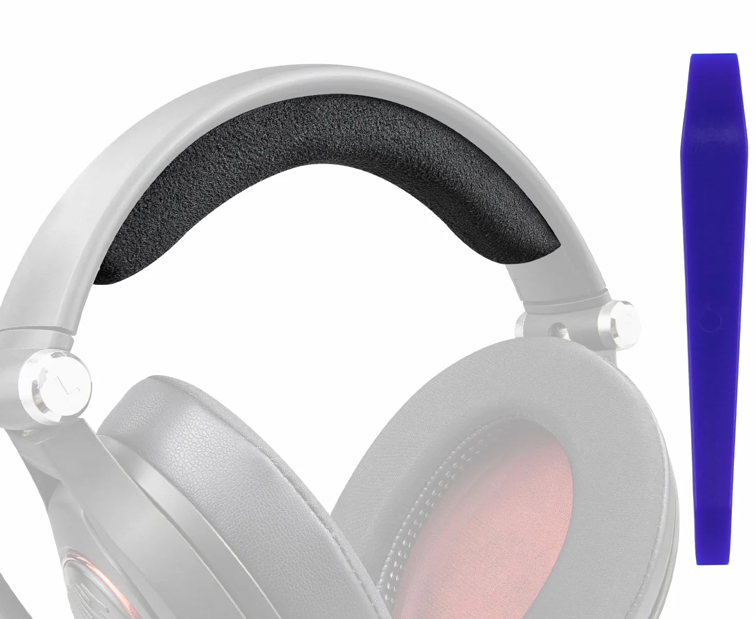 SOULWIT Pokrowiec na pałąk z mikrofibry welurowej do Sennheiser EPOS Game Zero/PC350/PXC350/HD380/HD380 PRO słuchawek, część zamienna do naprawy pałąka headband