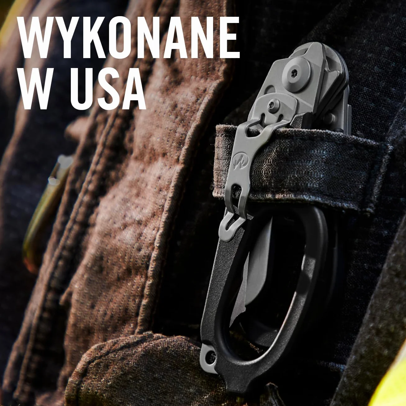 Leatherman Raptor Rescue, Niebiesko-Żółty z Kaburą Użytkową | Nożyczki Ratunkowe z Ostrzem do Pasów i Łamaczem Szkła