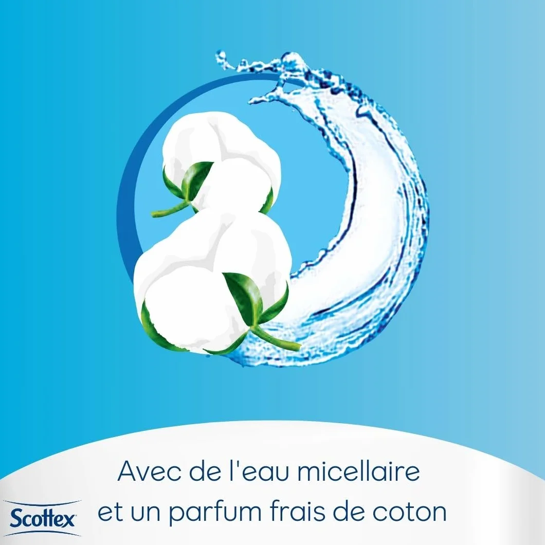 Scottex® Complete Clean Mokry papier toaletowy - 504 chusteczki (12 opakowań x 42 chusteczki)