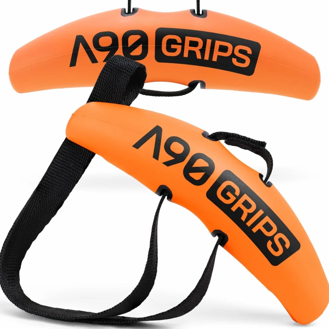 Angles90 Grips – dynamiczne uchwyty fitness do mocowania na drążkach do podciągania, długich hantlach, maszynach do podciągania, maszynach wioślarskich, wciągarkach kablowych i maszynach siłowych –