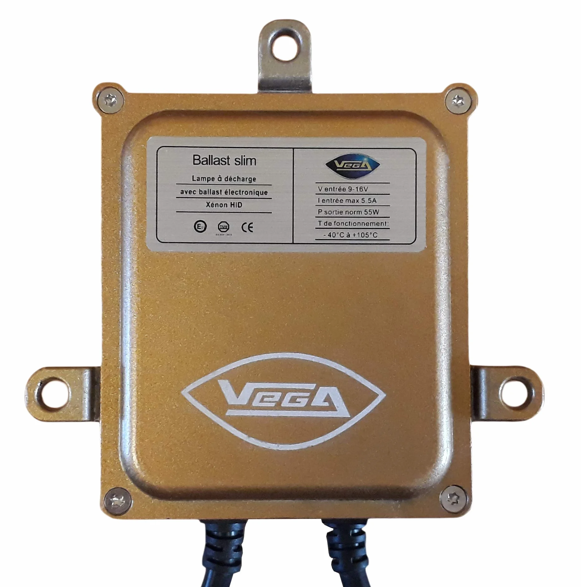 VEGA Zestaw HID Xenon Marka Francaise HB3 9005 6000K 55W Slim DSP AC Żarówki kątowe