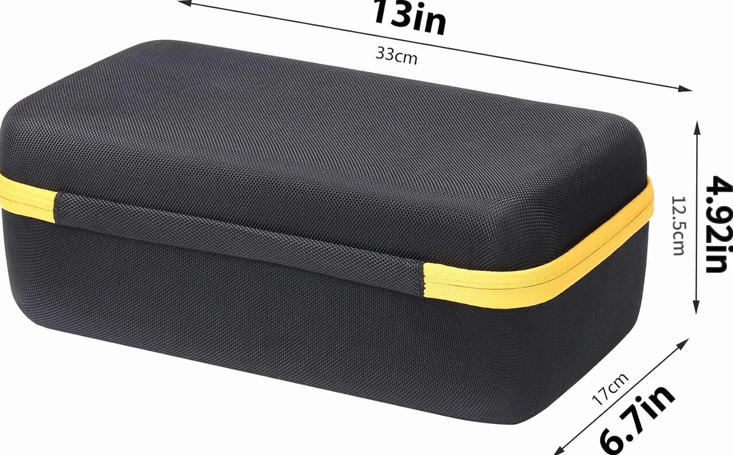 Khanka Twarde etui do szlifierki oscylacyjnej DeWalt DEWDWE6423 / DCW210NX / DCW210B (tylko etui), Czarny, Klasyczny