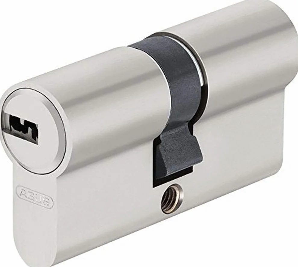 Abus EC-SNP Zamek cylindryczny do drzwi zewnętrznych/wejść 45 x 45 mm, matowy niklowany