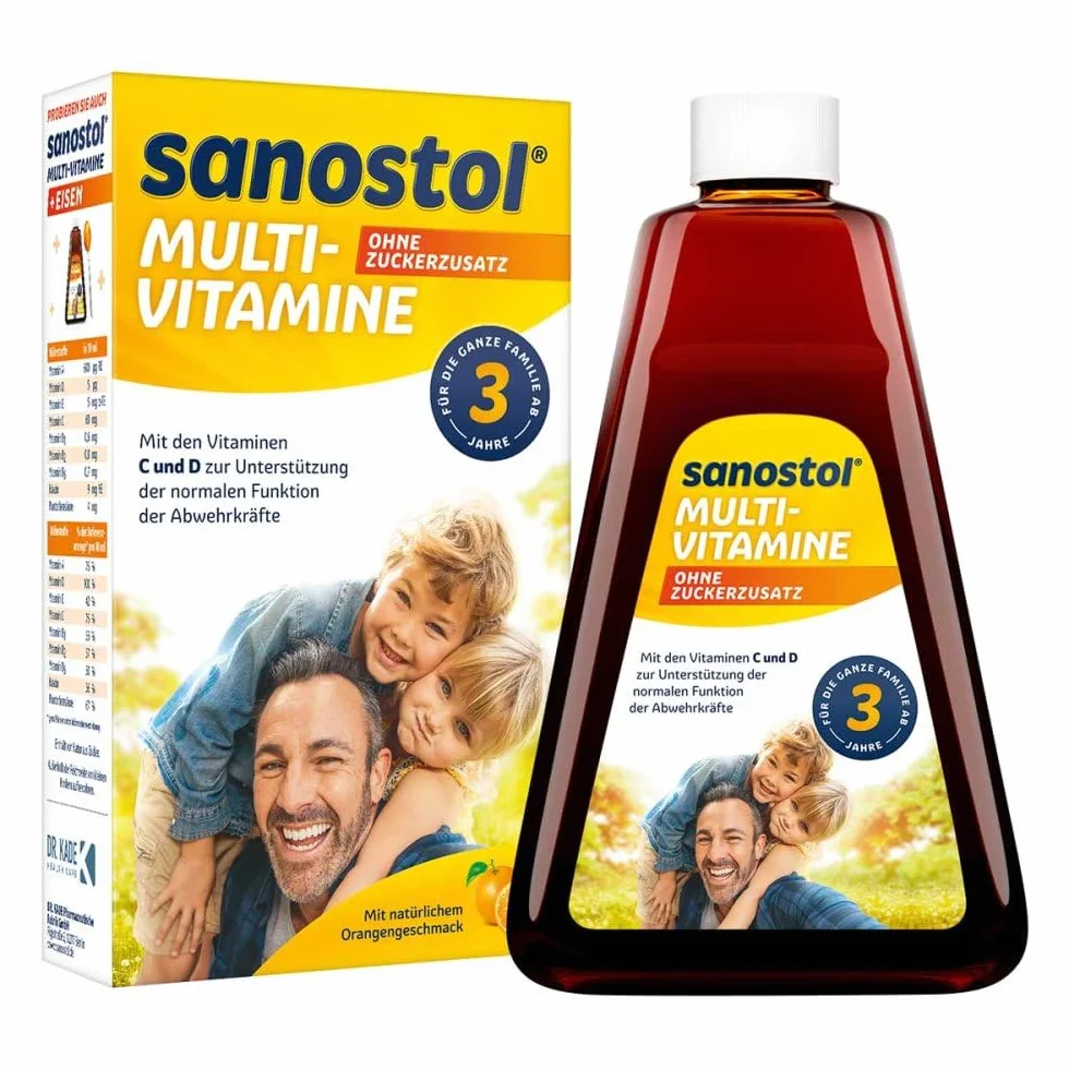 sanostol Multi-Vitamine ohne Zuckerzusatz Saft, 230 ml Rozwiązanie