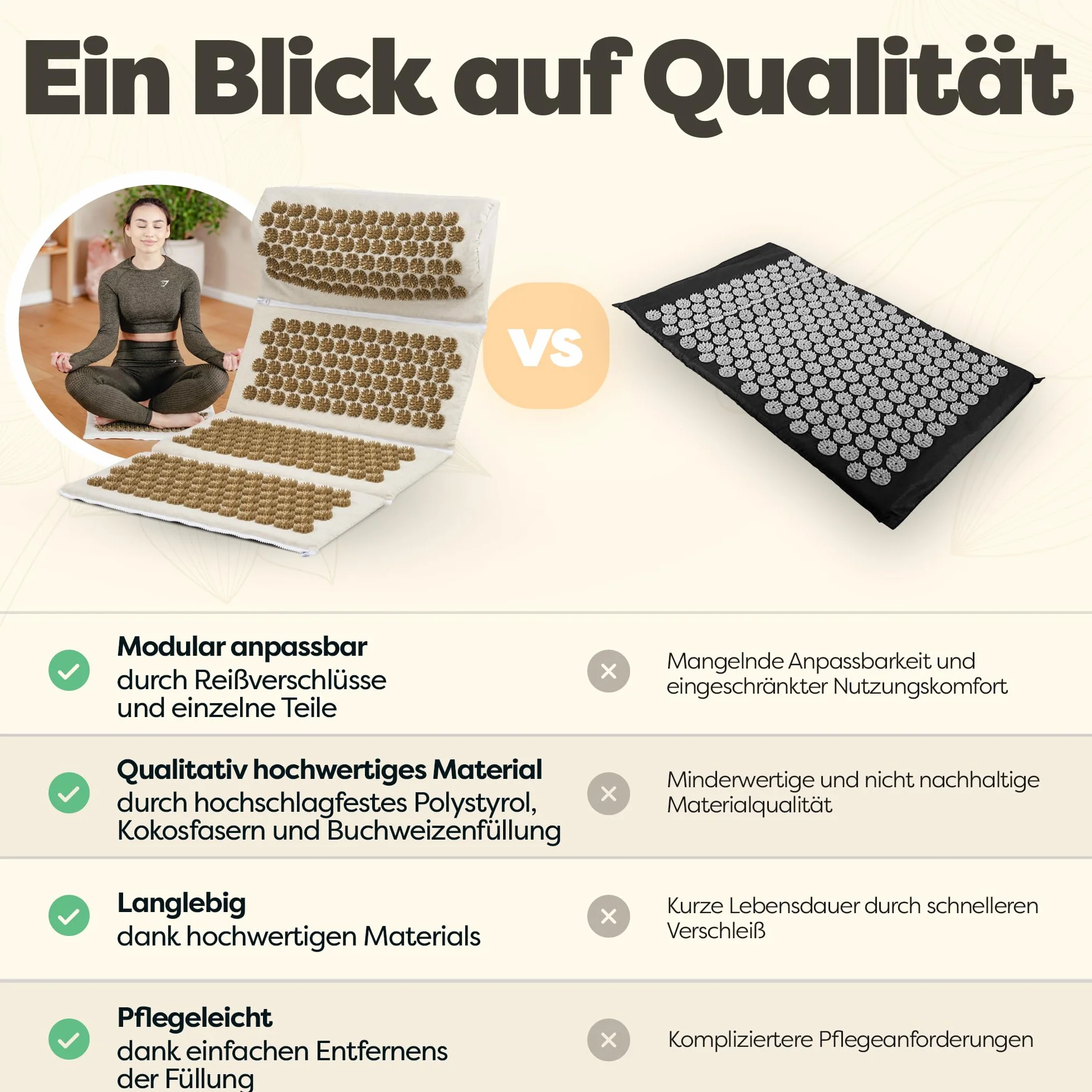 Mata do akupresury Akupunktura Fascjomat z kolcami - Acupressure Mat