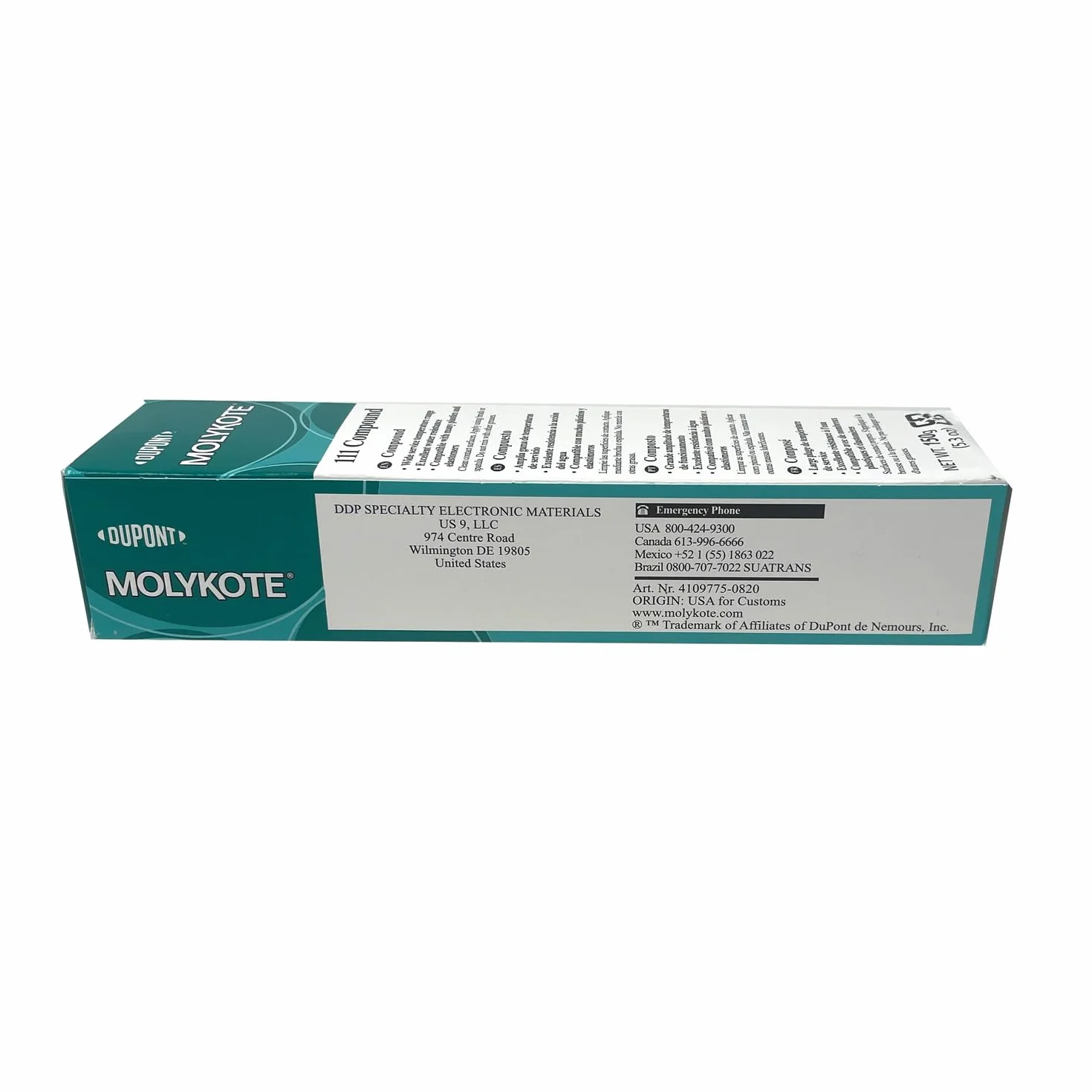 Molykote DOW 111 Lubricant & Sealant, 5.3 oz. Tube