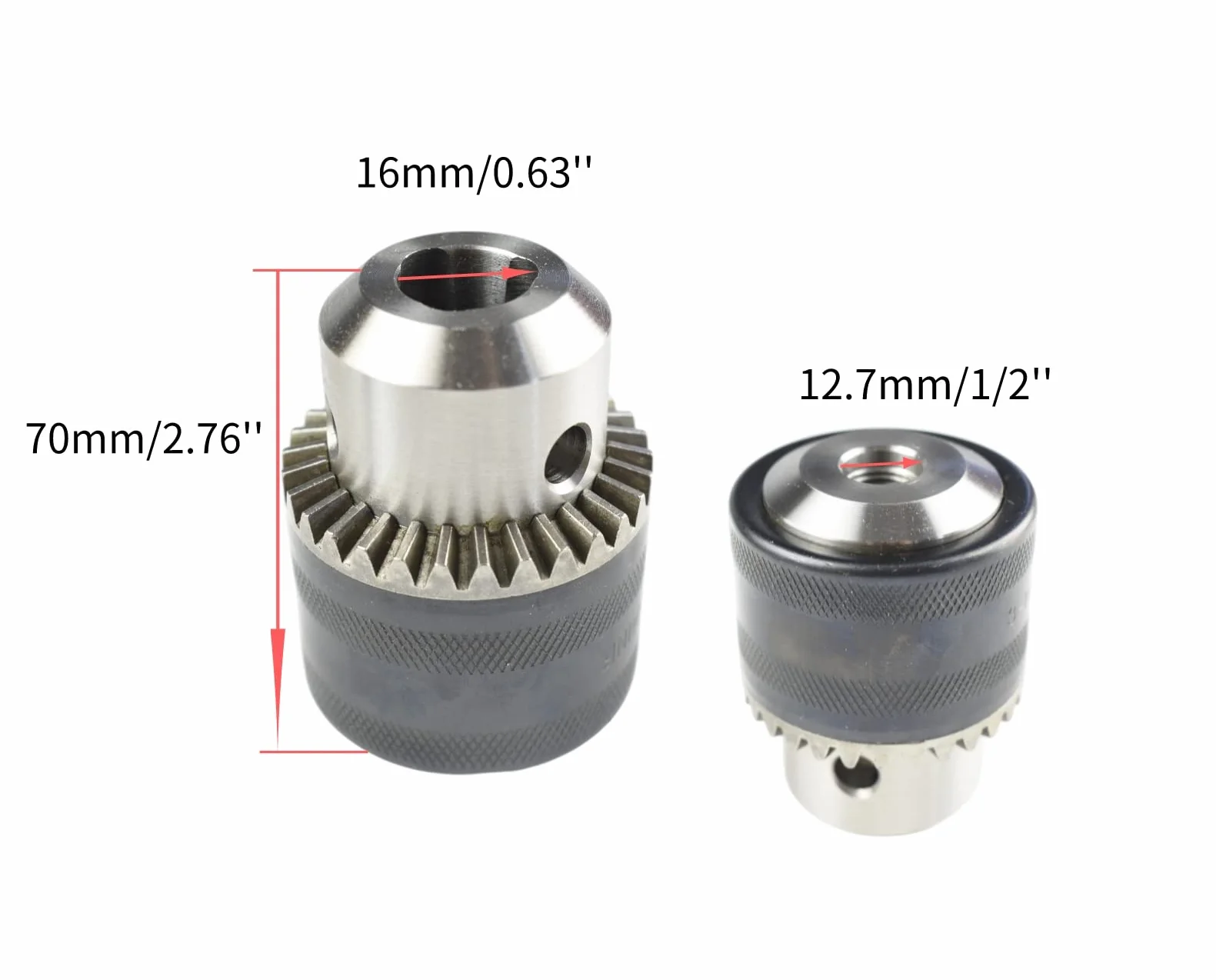 CHANCS Uchwyt wiertarski 1/2-20UNF 3 mm - 16 mm akcesoria do wiertarki z młotkiem elektrycznym SDS, okrągły trzonek SDS, kwadratowy trzpień 1/2", adapter wiertarski, konwerter, wiertła udarowe, uchwyt