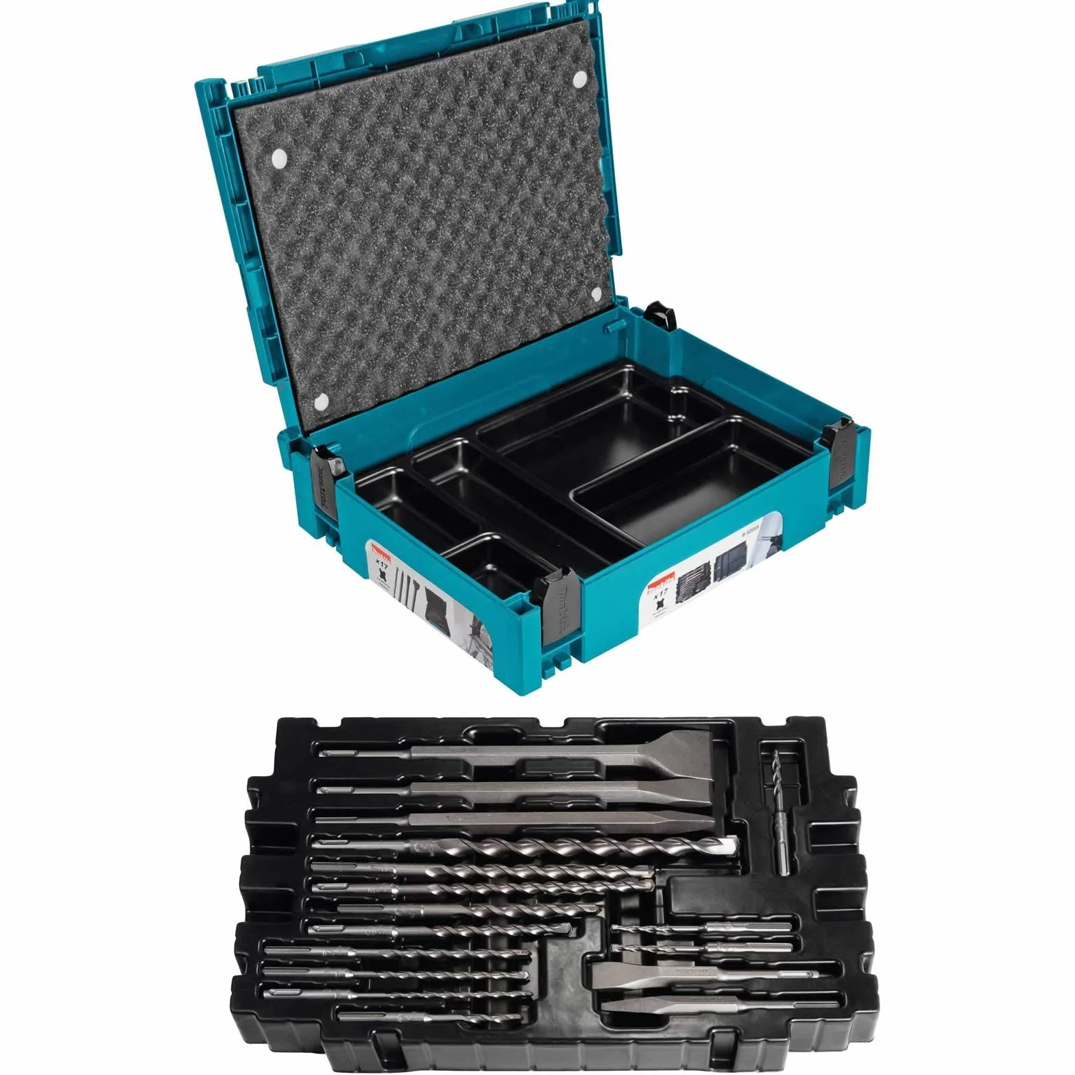Makita B-52059 17-Częściowy zestaw Makpac SDS-Plus