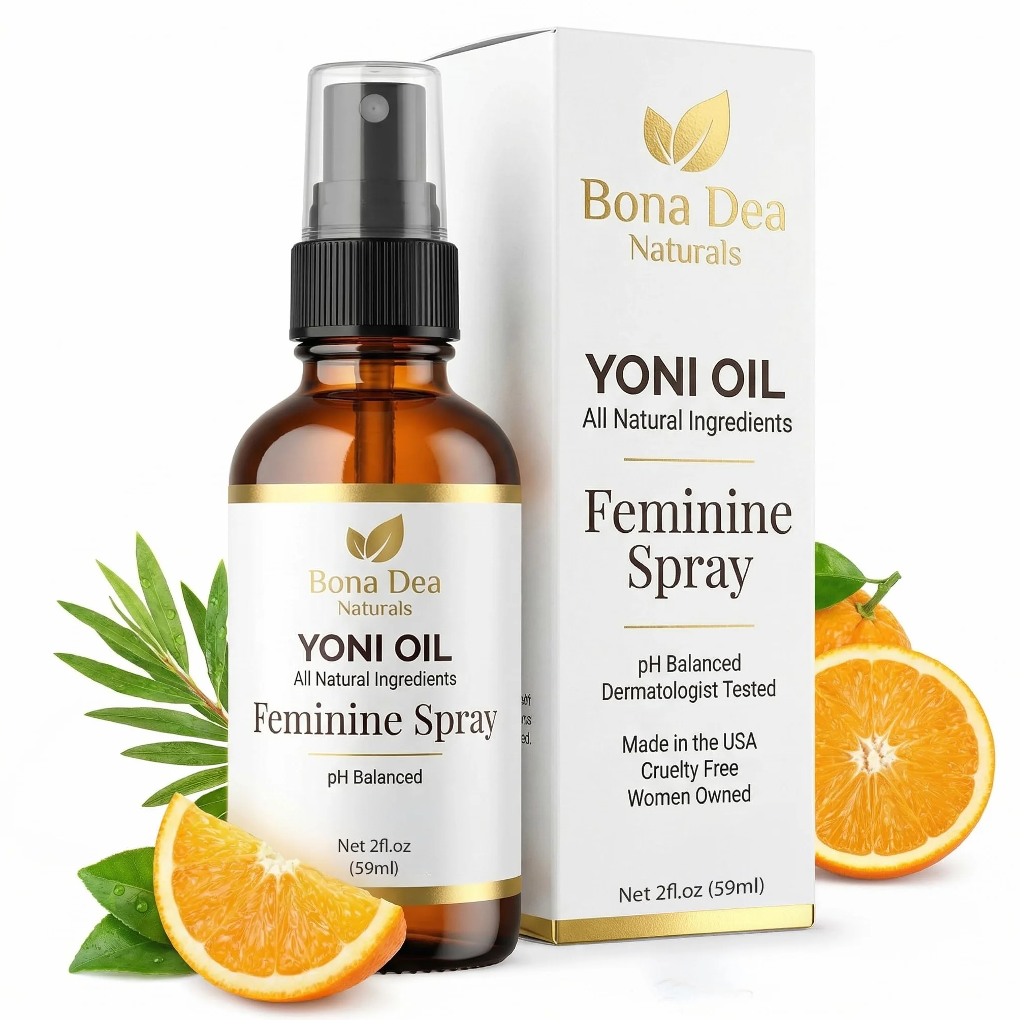 Bona Dea Naturals Naturalny Dezodorant Intymny Olejek Yoni Spray 59 ml