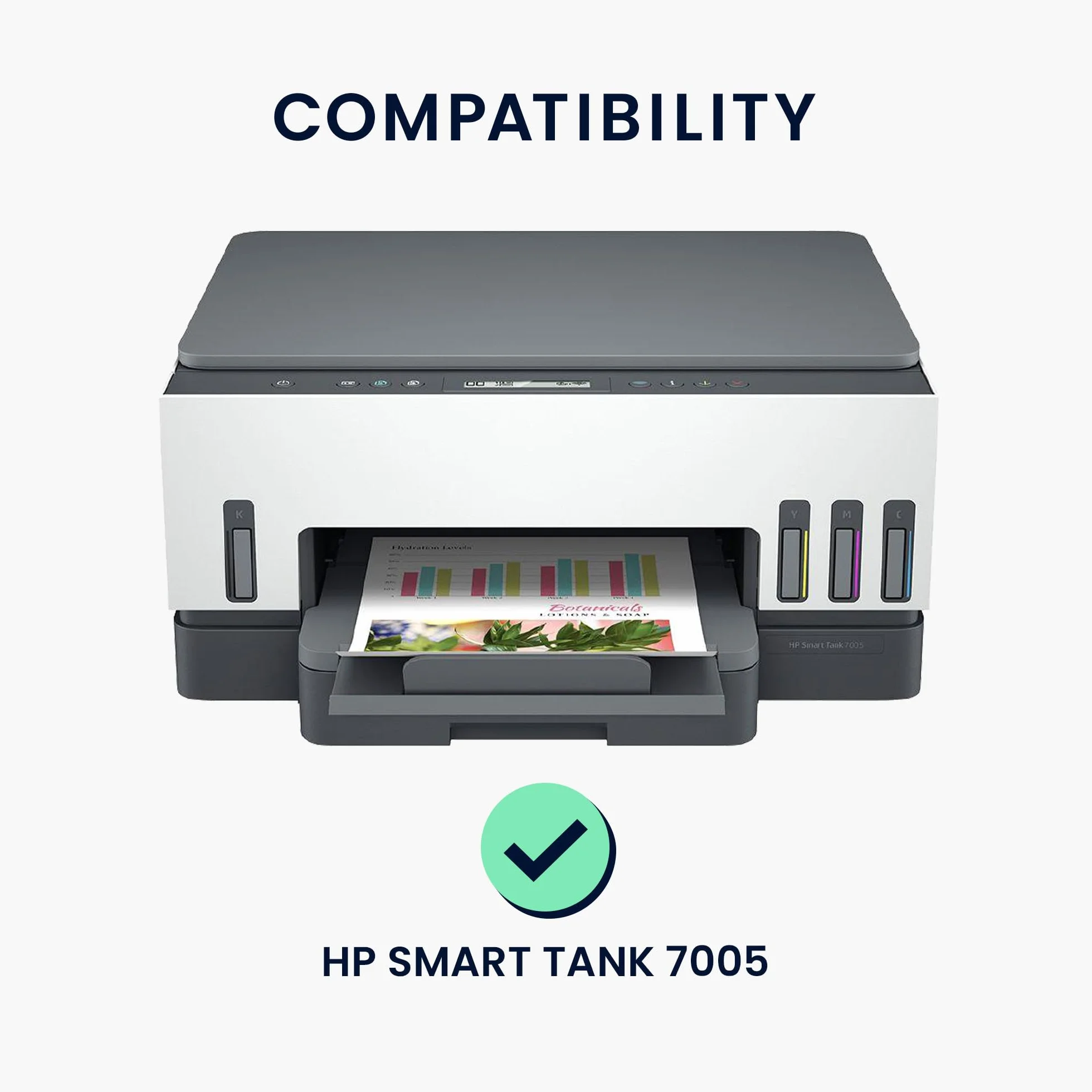 kwmobile Pyłoszczelna okładka kompatybilna z HP Smart Tank 7005 / Smart Tank 5000 - Osłona drukarki - Pokrowiec ochronny - Ciemnoszara wyściółka