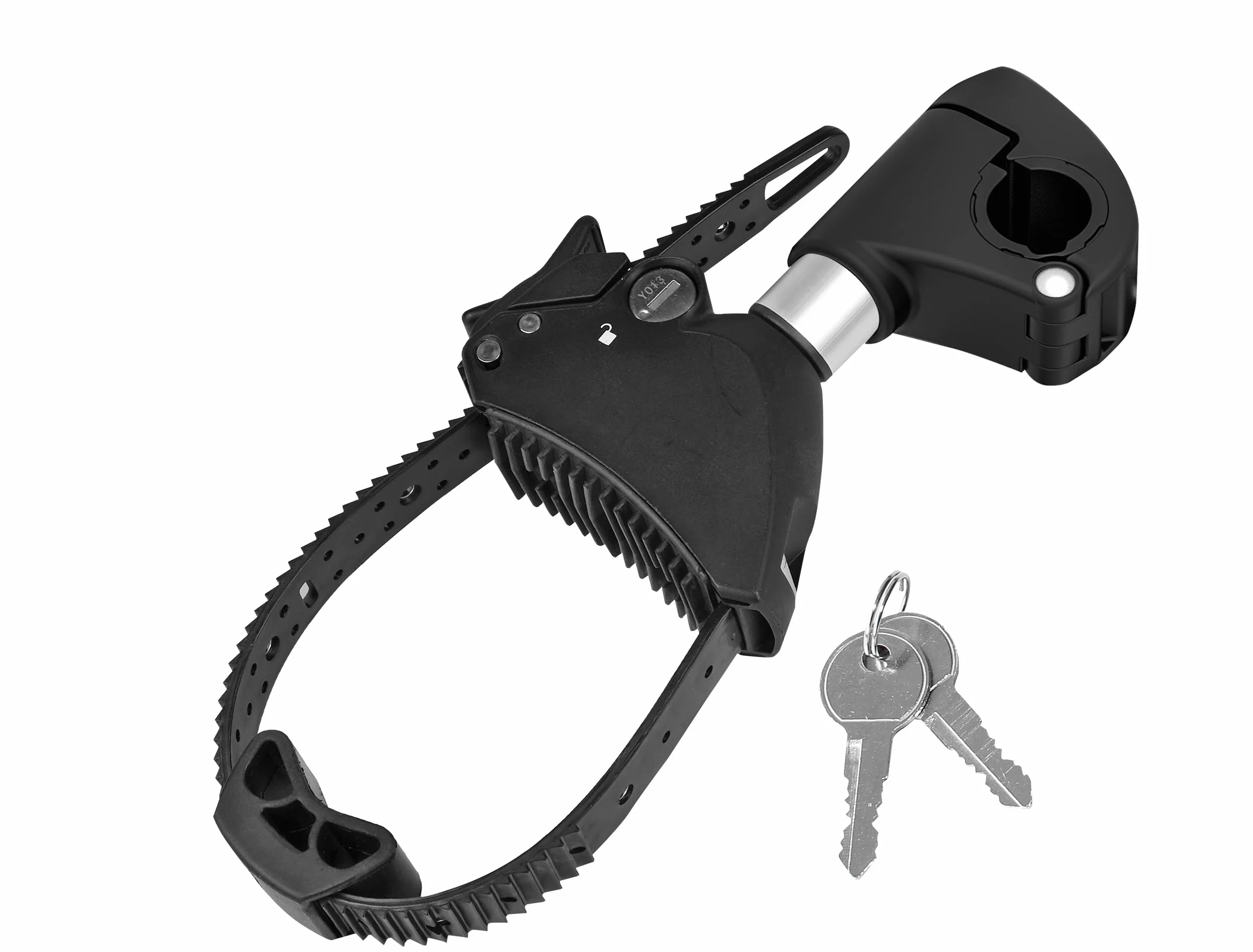 Bullwing Uchwyt na ramę krótki, Ø 25 + 30 mm, do bagażnika rowerowego ebike – bezpieczne i elastyczne mocowanie, regulowany
