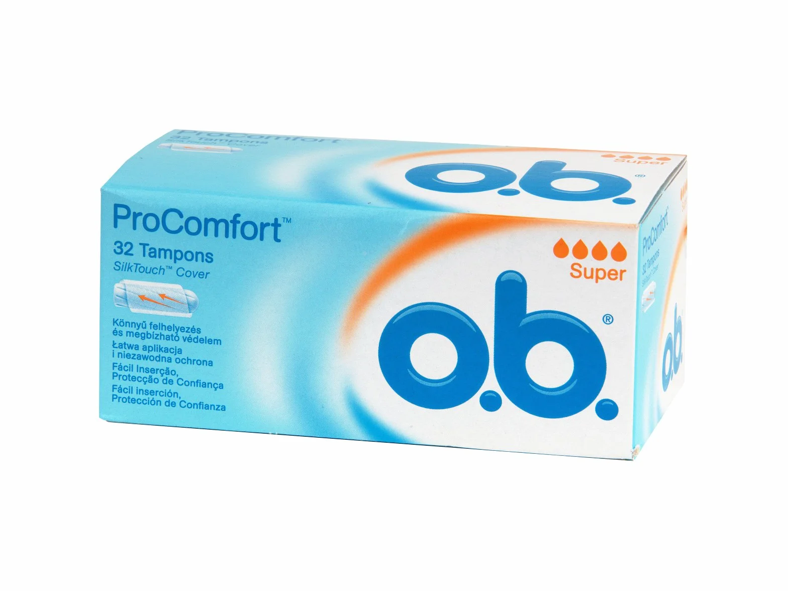 O.B. Tampony o super absorpcji, 32 sztuki, 3 sztuki