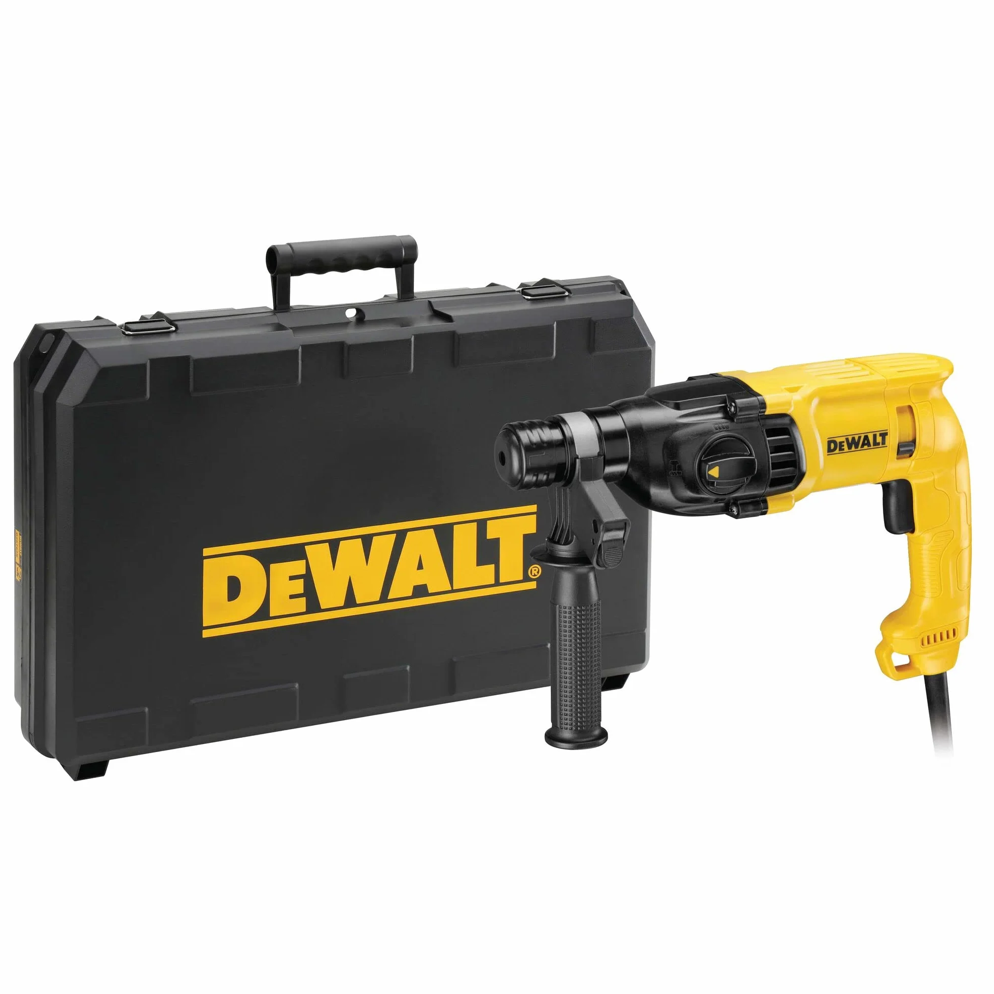 DeWalt D25033K-QS D25033K SDS-plus młot udarowo-obrotowy 22 mm, 710 W, 230 V, czarny, żółty