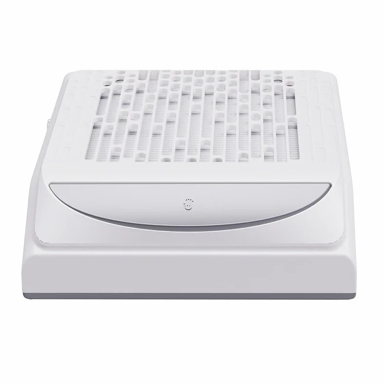Odpylacz do paznokci, Odsysacz do paznokci z regulacją prędkości wiatru 100 W. Odkurzacz o dużej mocy. lakieru(BE100W-White)
