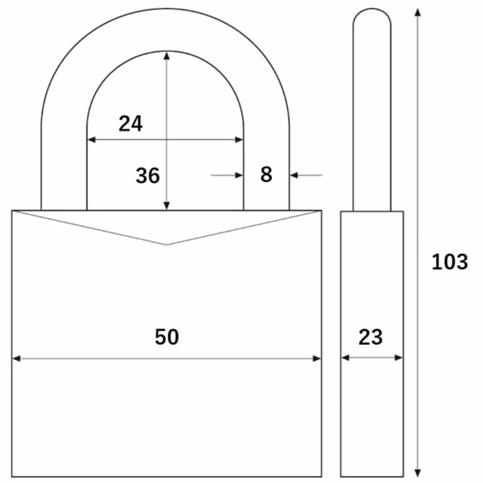 ABUS Touch 57/50 zamek na czytnik linii papilarnych IP66 IP68 kłódka