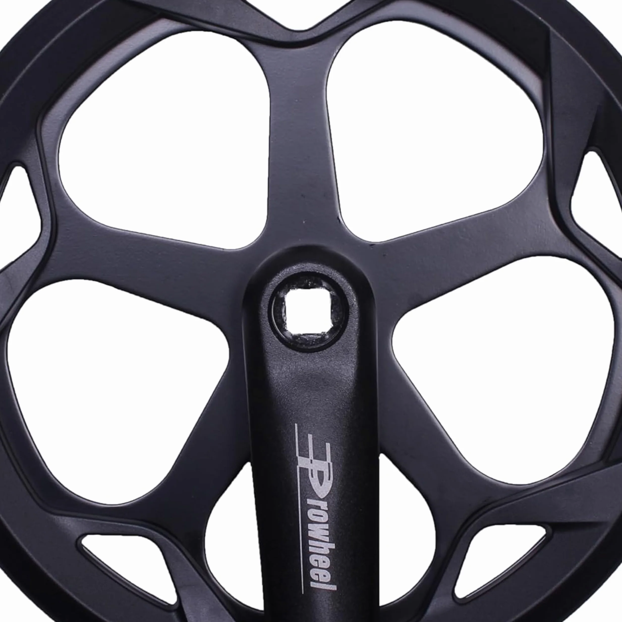 PROWHEEL Korba rowerowa, 152 mm/160 mm/165 mm/170 mm/175 mm, 46T/48T/52T, stalowy zestaw ramienia korby rowerowej, podwójne koło łańcuchowe i zapasowa osłona łańcucha, kompatybilny z rowerem miejskim,