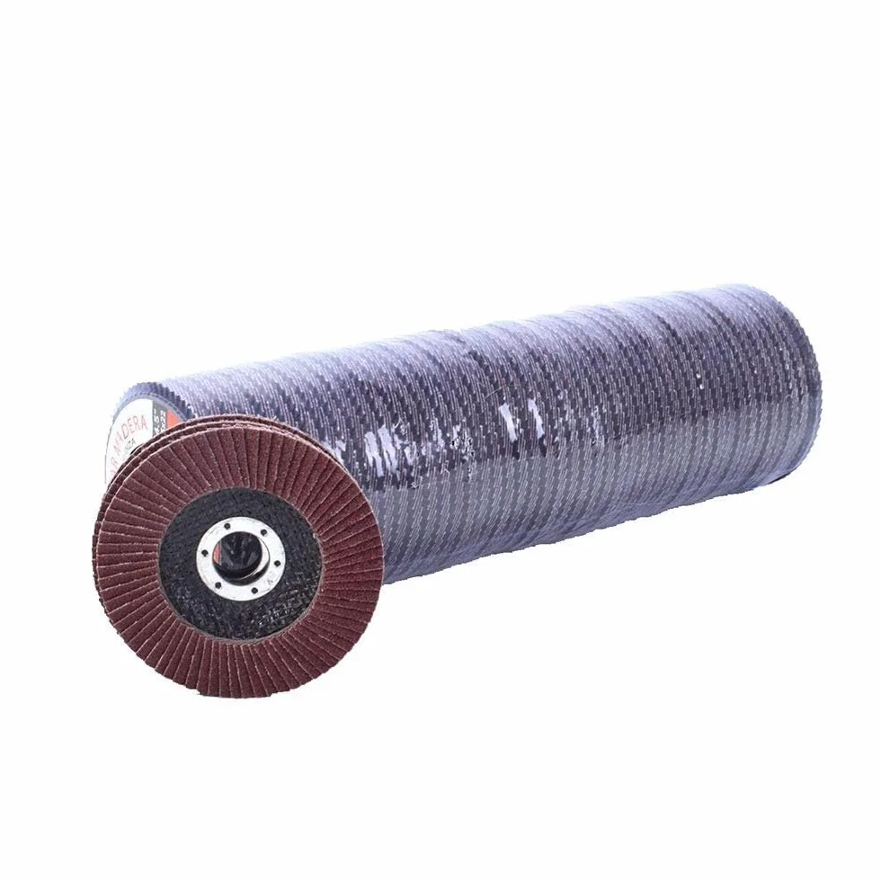 10 szt. Zestaw ściernic listkowych z tlenku glinu - tarcze szlifierskie 115 mm/125 mm do szlifierek kątowych, tarcz szlifierskich(125mm 60grit)