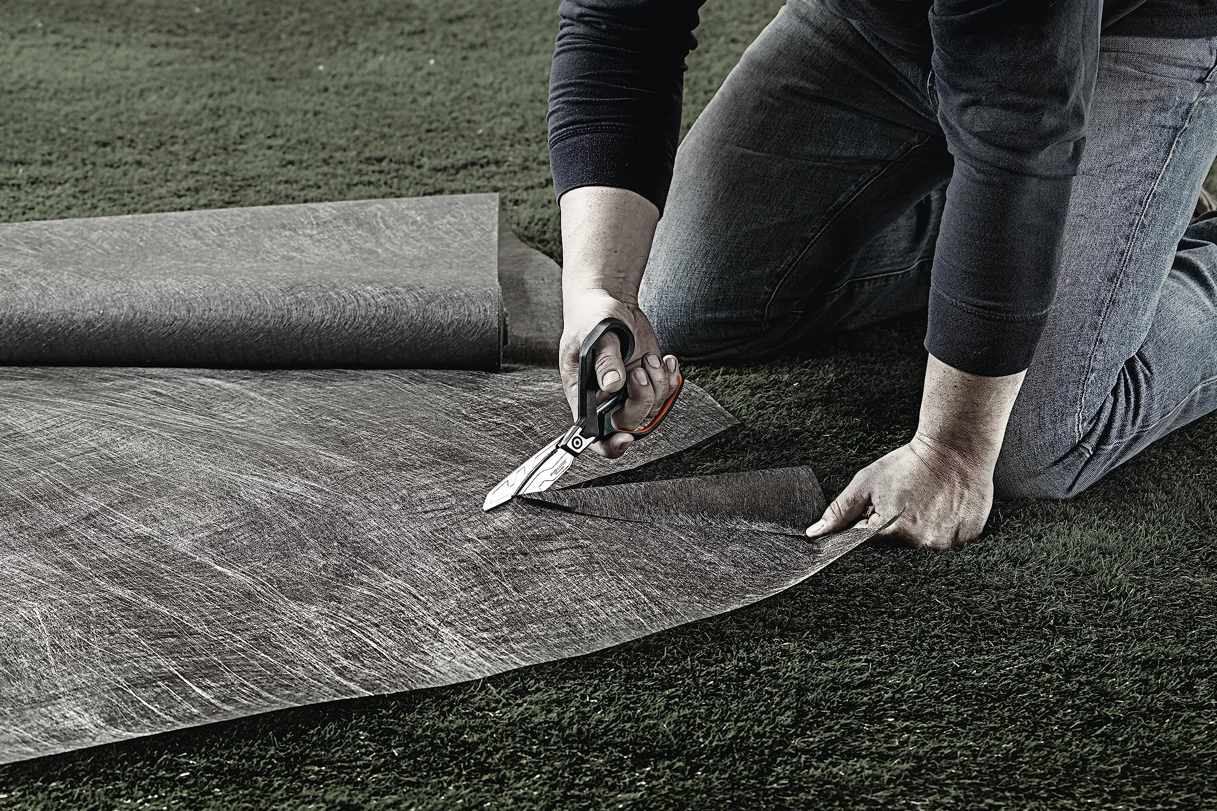 Fiskars Wysokowydajne nożyczki, Do 30% większa moc, Długość 21 cm, Trwała stal nierdzewna/ tworzywo, Czarno-pomarańczowe, PowerArc, 1027204