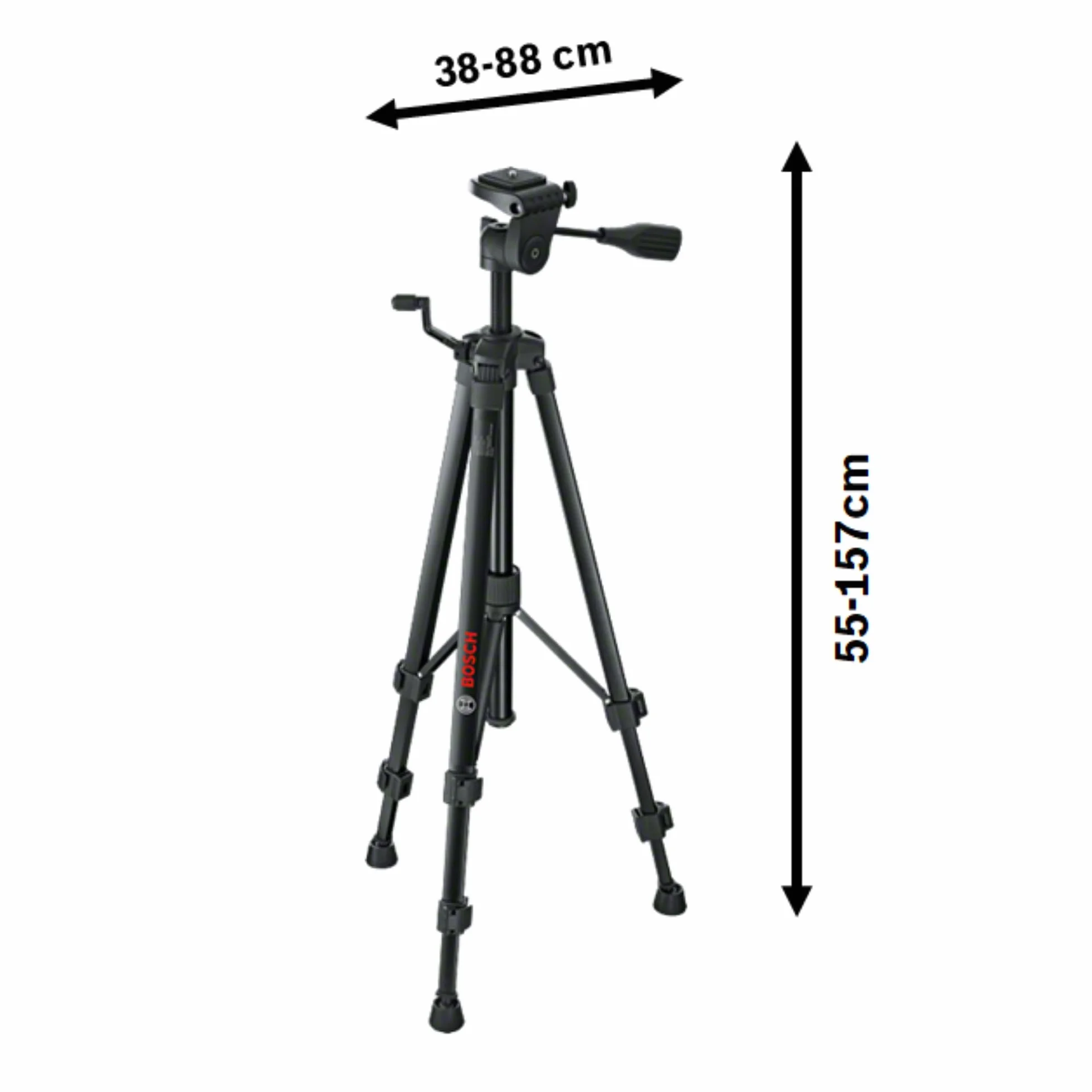 Bosch Professional Statyw budowlany BT 150 do laserów i niwelatorów (wysokość: 55–157 cm, gwint: 1/4")