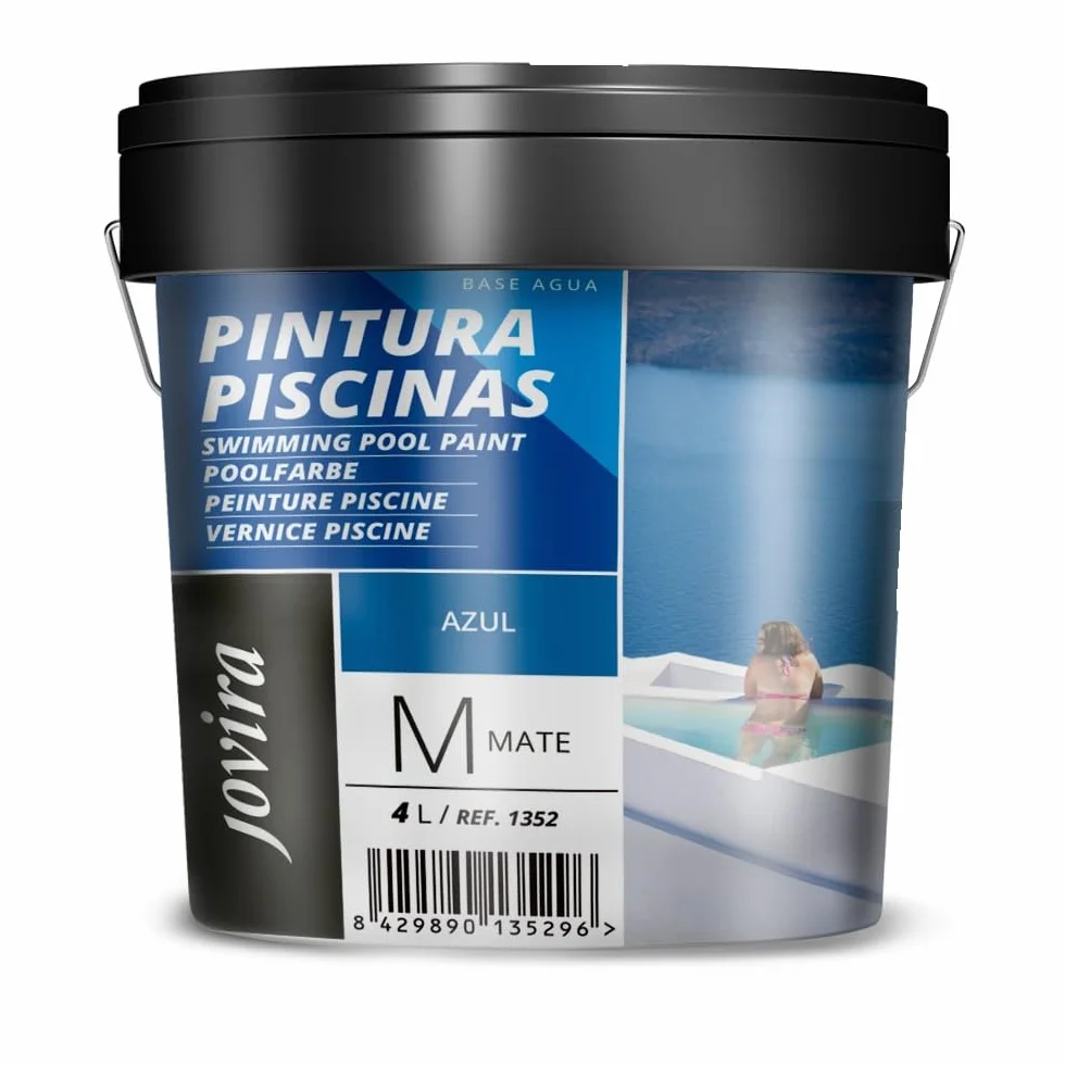 JOVIRA PINTURAS 4L Farby basenowe do basenów Ochrona i dekoracja basenu (4 litry, niebieski) B-10