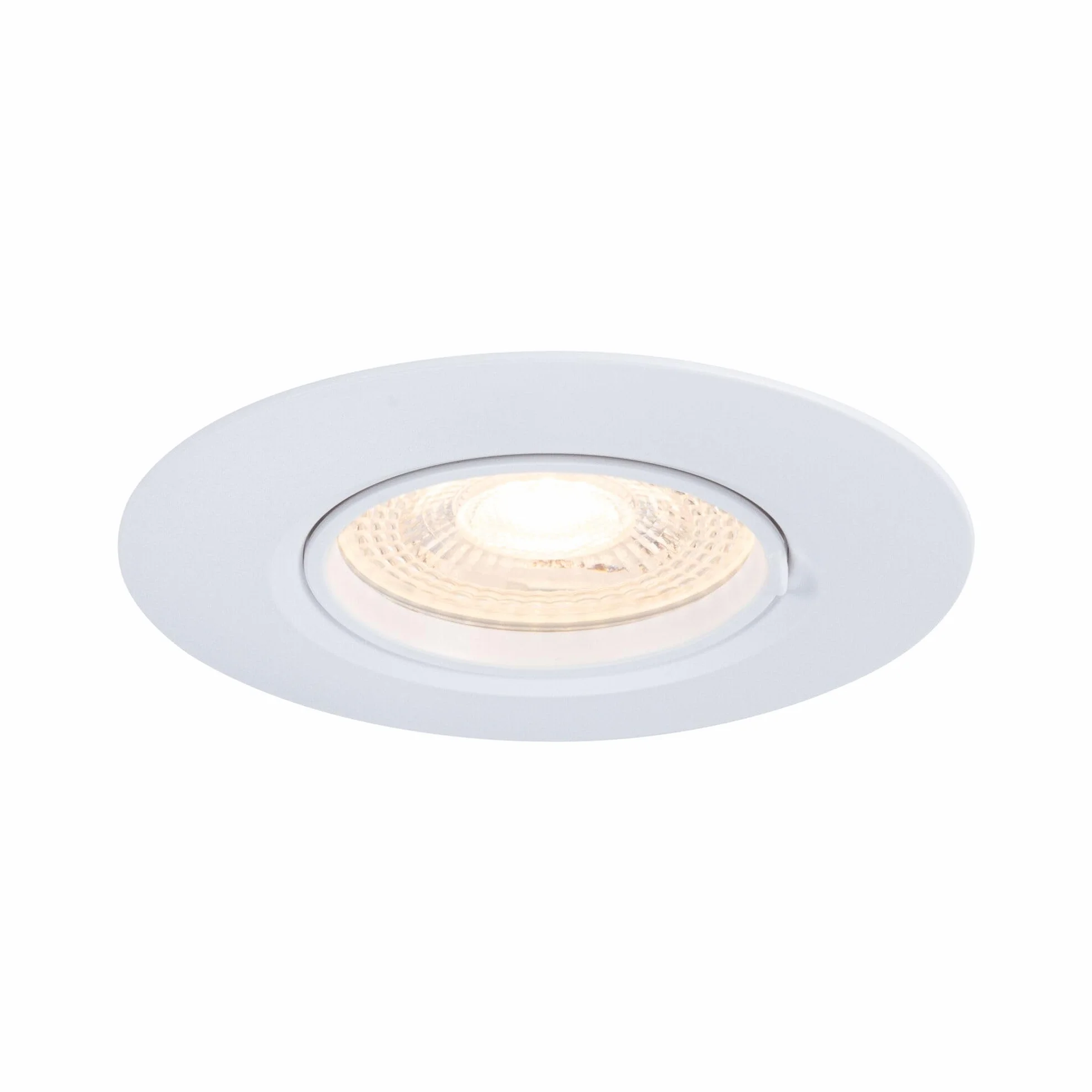 Paulmann 92112 Reflektory wpuszczane zestaw 3 stałych okrągłych 90 mm GU10 max. 3x10W 230 V Biała oprawa do zabudowy - oprawa oświetleniowa bez żarówki