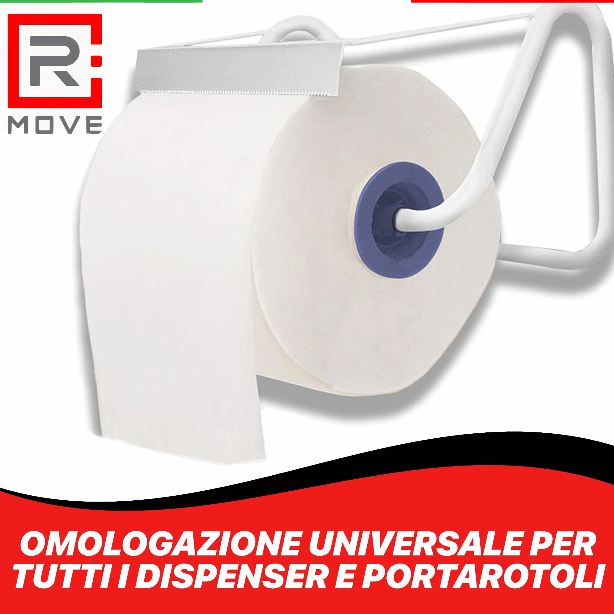 R MOVE 2 rolki papieru do suszenia 1,7 kg, łącznie 900 rozdarć, długa żywotność, bardzo mocna, 2-warstwowa rolka papieru do suszenia w rolkach z czystej celulozy, ręcznik papierowy, ręcznik kuchenny