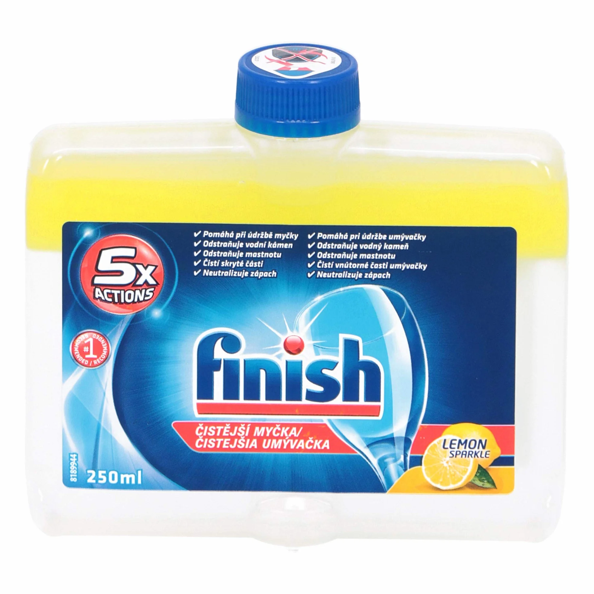 FINISH Lemon płyn do czyszczenia zmywarki, 250 ml