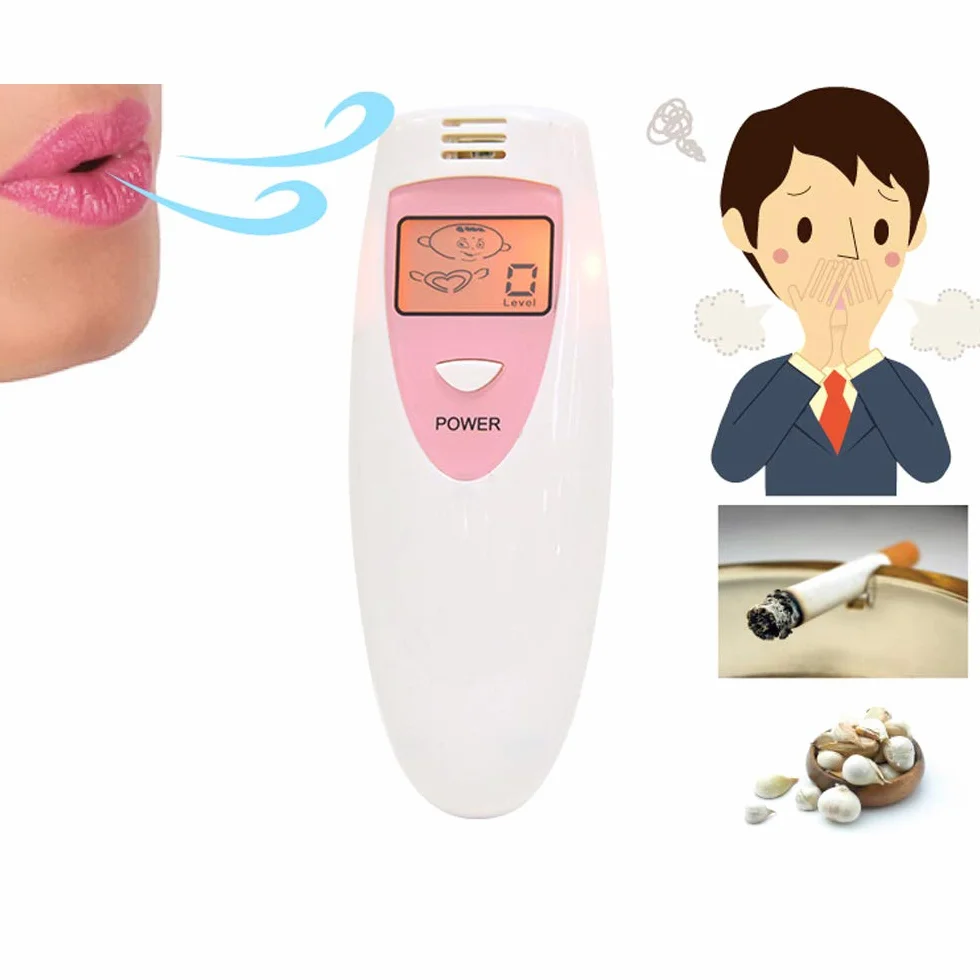 Bad Breath Tester Inteligentny Detektor Zapachu Oddechu Usta Wewnętrzne Zapachy Narzędzie Contabless Bezdech Bad Breath Checker