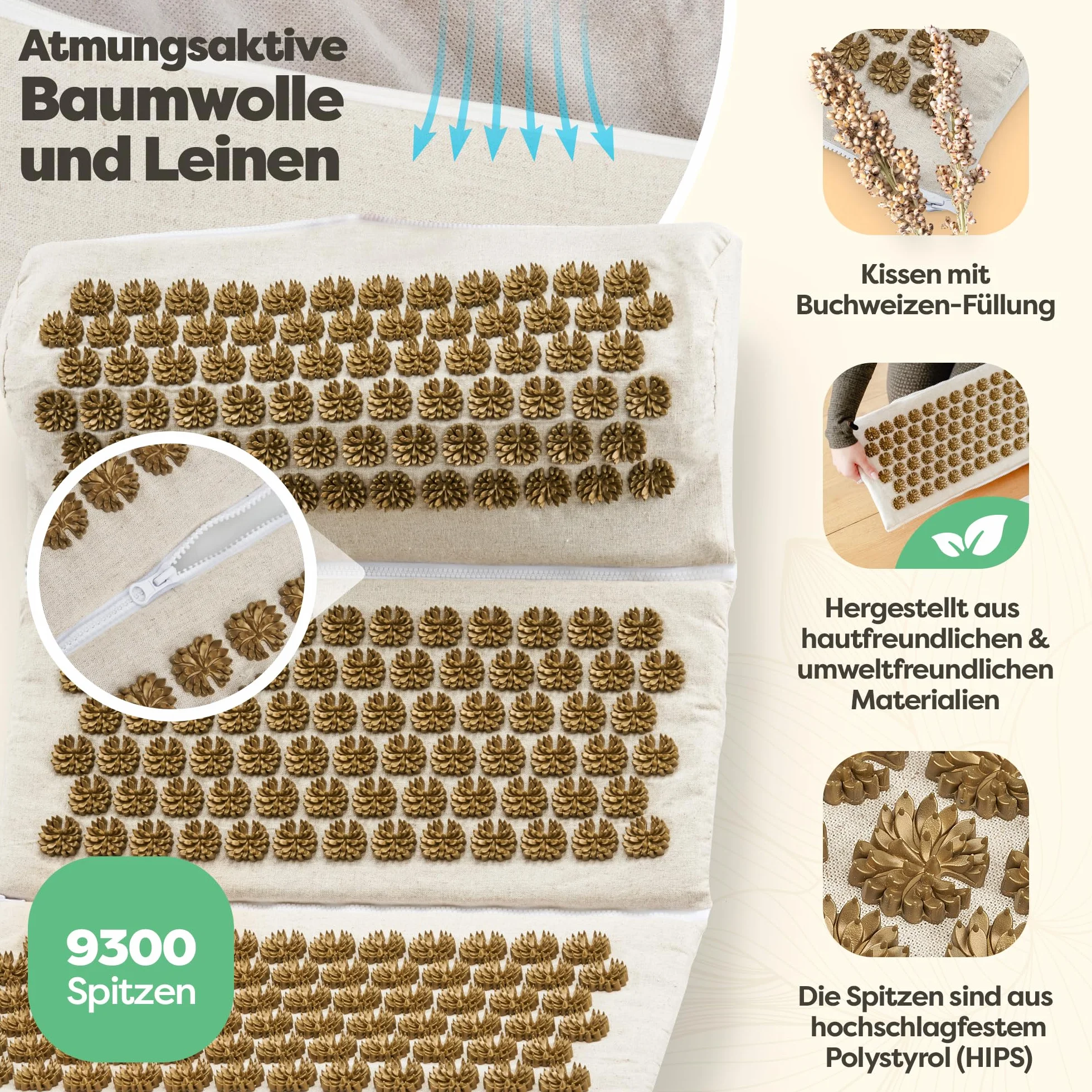 Mata do akupresury Akupunktura Fascjomat z kolcami - Acupressure Mat