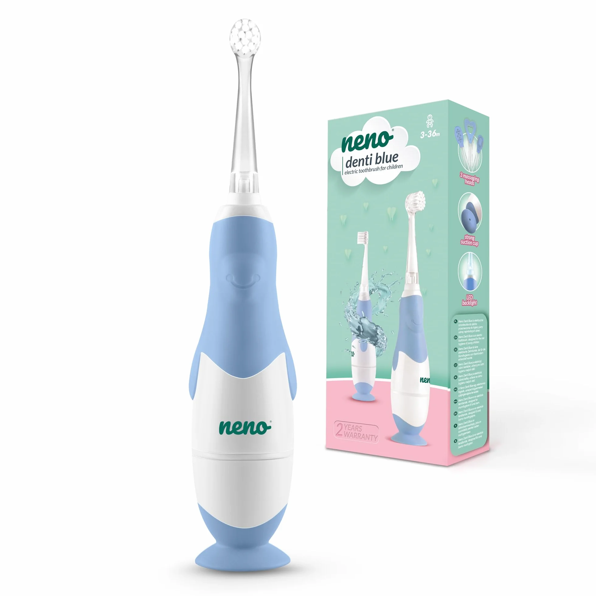 Neno Denti Blue elektroniczna szczoteczka do zębów dla dzieci