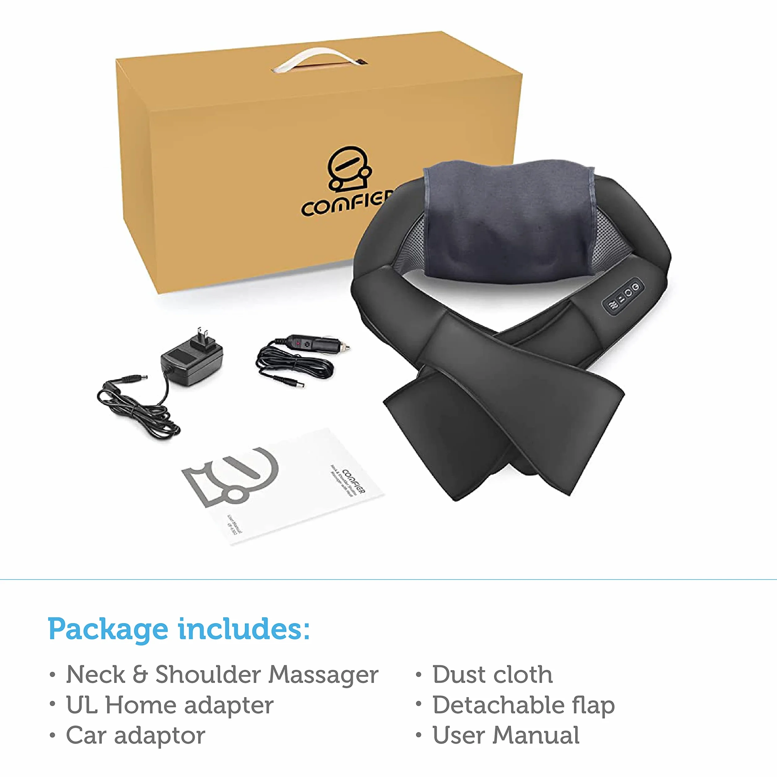 COMFIER Shiatsu Masażer Karku Ramion Pleców Talii Nóg