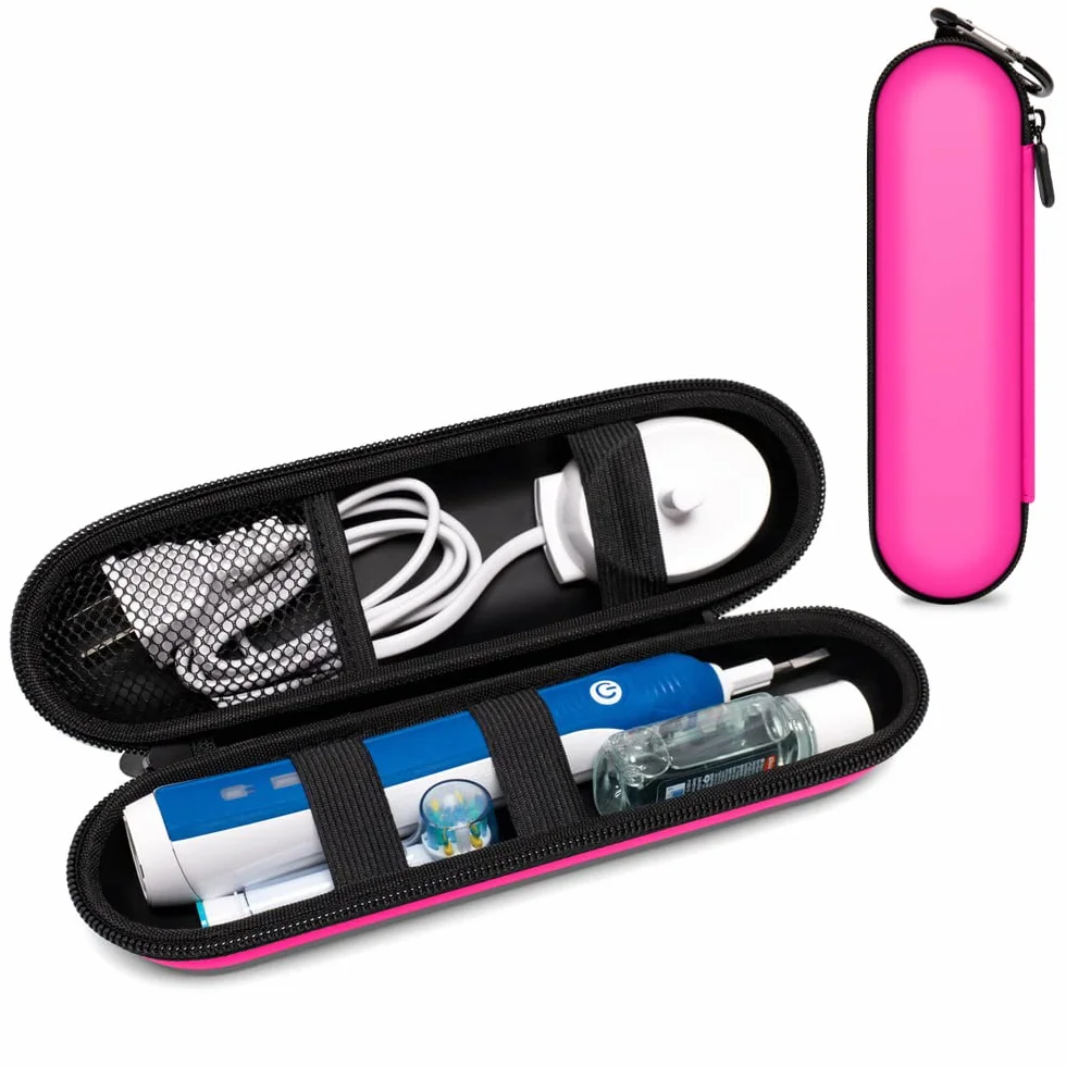 Elektryczna szczoteczka do zębów Oral-B Pro etui podróżne do większości innych szczoteczek do zębów marki Rosa, 20.5 x 5 x 5 cm