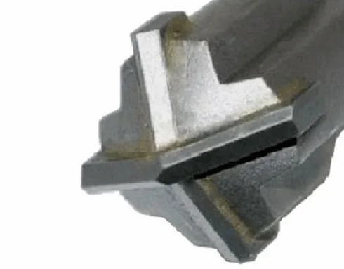 wiertło do betonu SDS Plus 25x600 mm, wiertło udarowe do kamienia | 4 krawędzie tnące z węglika spiekanego, podwójna spirala do odprowadzania urobku, długość robocza 540 mm, do betonu, tynk