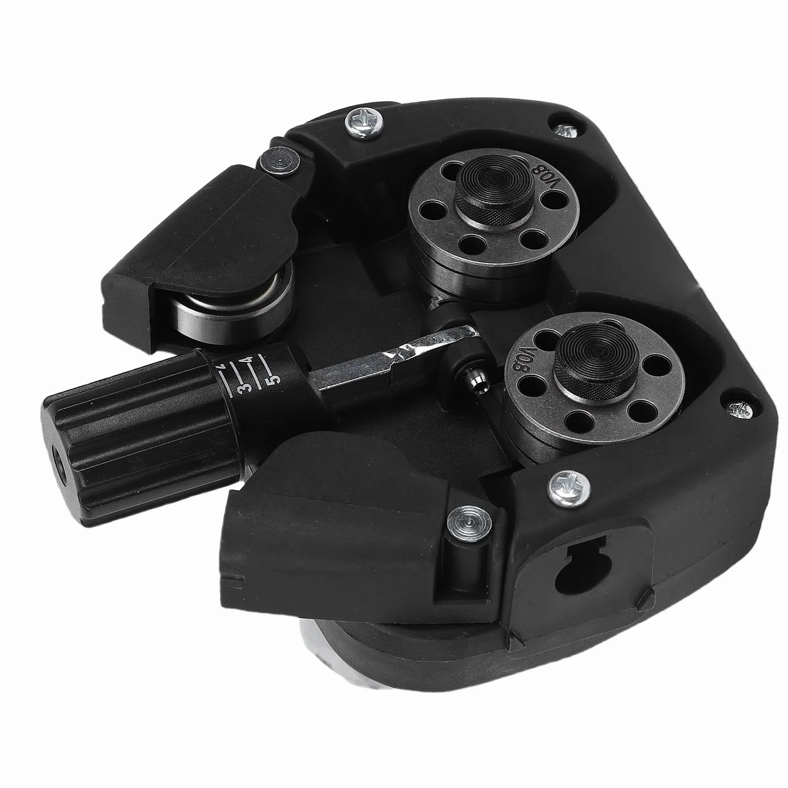 Aramox Silnik Podajnika Drutu Spawalniczego MIG, 4-rolkowy System Podajnika Drutu ABS, 40 W 1,5 A 2 do 18 M Min z Pokrętłem Regulacji Skali, Pasuje do o średnicy 0,8 1,0 Mm Szpul 5 Kg Naprawa