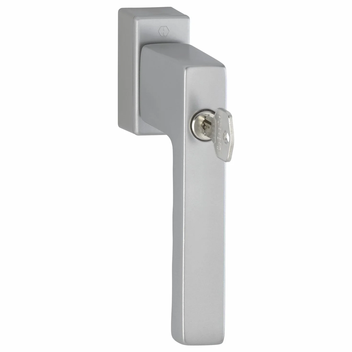 HOPPE TOULON Uchwyt szybowy z zamkiem Secustik, VK 32-42 mm, srebrny anodowany, 1 szt.