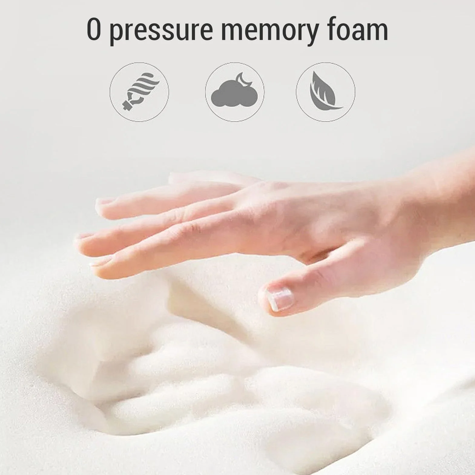 Poduszka twarzą w dół, Miękkie Przeciwwajkowe Poduszki z memoryjną, Ergonomiczne Poduszki Podkładowe Boczne do Podkładów z Tyłu, Dorośli, Głęboko śpiąca Poduszka (9cm)