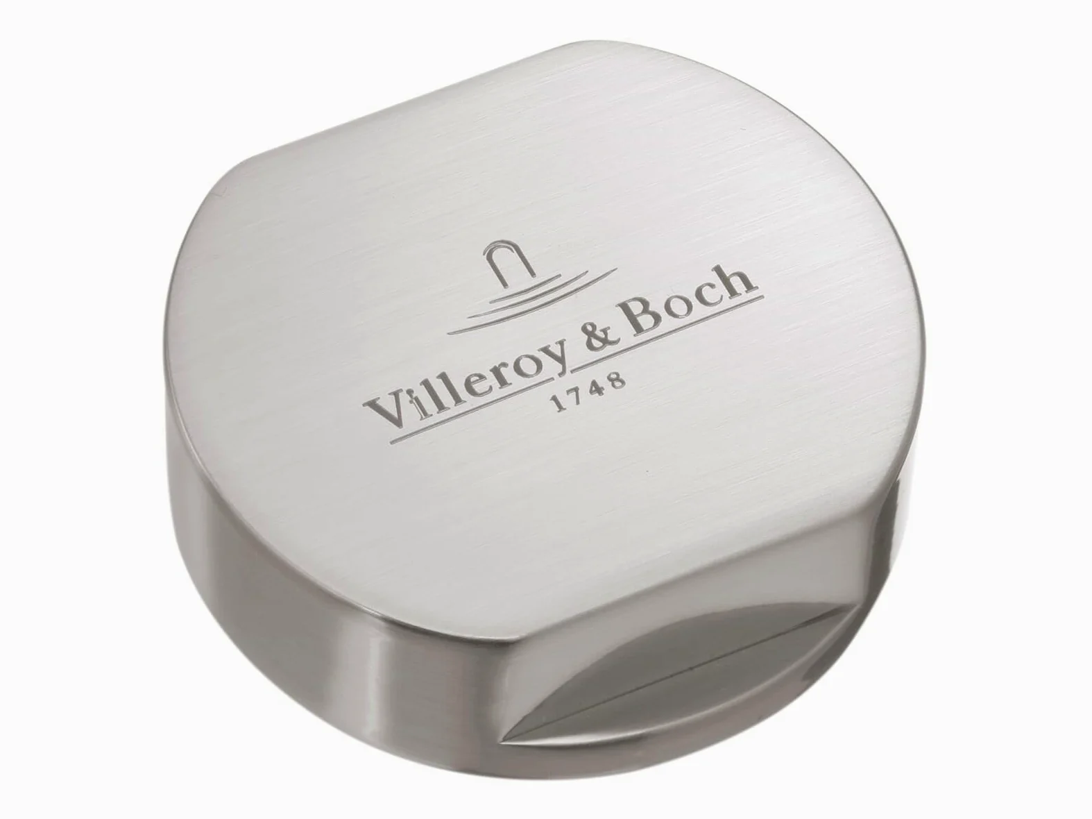 Villeroy & Boch Mimośrodowa zaślepka akcesoriów kuchennych, pokrywa mimośrodowa pokrętło z mosiądzu, nakrętka do odpływu zlewozmywaka kuchennego, okrągła