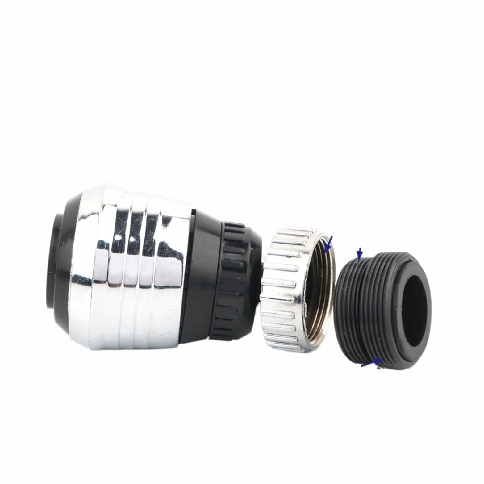 Perlator do kranu Adapter do kranu Perlator do kranu, zlew obrotowy, chromowany, perlator do twarzy, przemywania oczu i płukania gardła - obracany o 360 stopni perlator oszczędzający wodę, do kuchni l