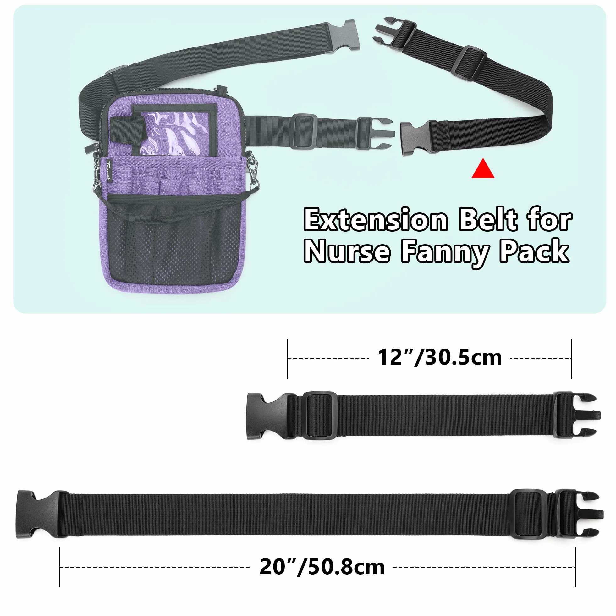 Trunab Pasek Przedłużający z Regulowaną Klamrą 30,5-50,8 cm