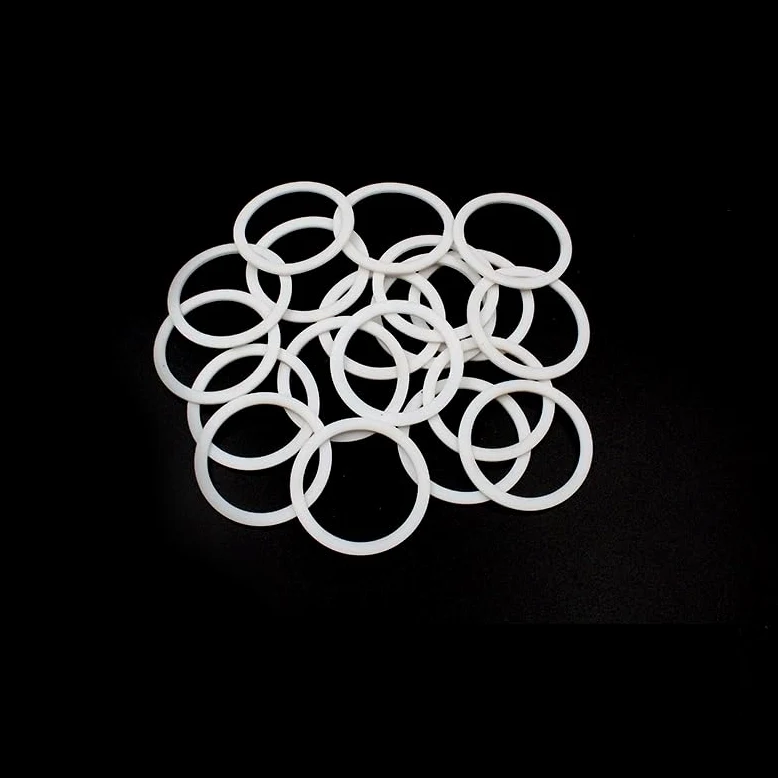 Płaskie uszczelki gumowe, Płaska uszczelka podkładki PTFE do kranu i węża, opakowanie 10 sztuk białych 1/4 2 cali(1.5 inch)